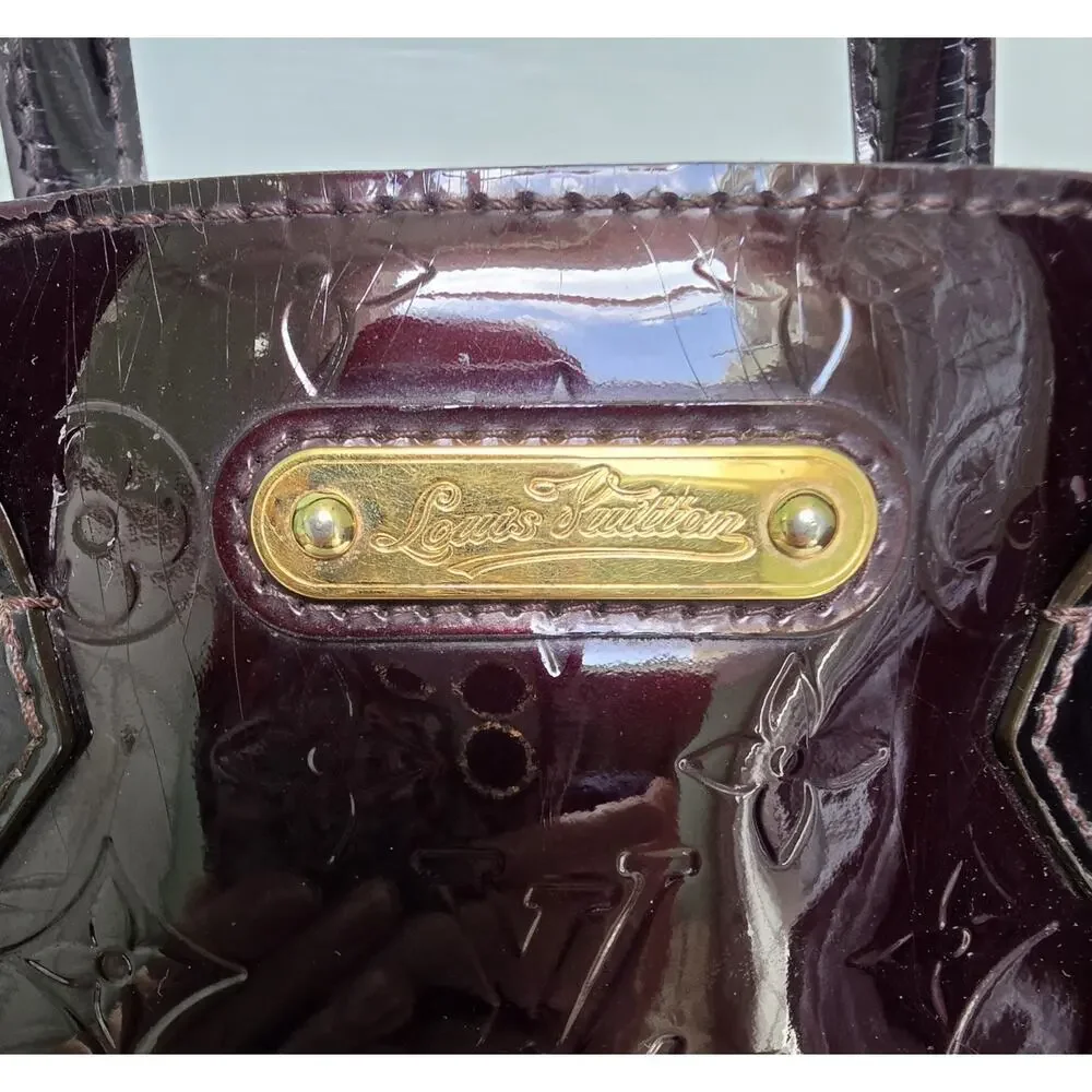 Louis Vuitton Monogram Vernis Wilshire PM Pomme D'amour Patent Leather w/ COA